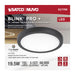 Surface Mount Nuvo 62-1786 Blink Pro Plus - 19.5 Watt - 12 in. - Surface Mount LED - CCT Selectable - 90 CRI - Black Finish - 120/277 Volt - Round Shape Nuvo