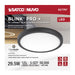 Surface Mount Nuvo 62-1787 Blink Pro Plus - 29.5 Watt - 15 in. - Surface Mount LED - CCT Selectable - 90 CRI - Black Finish - 120/277 Volt - Round Shape Nuvo