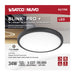 Surface Mount Nuvo 62-1788 Blink Pro Plus - 34 Watt - 19 in. - Surface Mount LED - CCT Selectable - 90 CRI - Black Finish - 120/277 Volt - Round Shape Nuvo