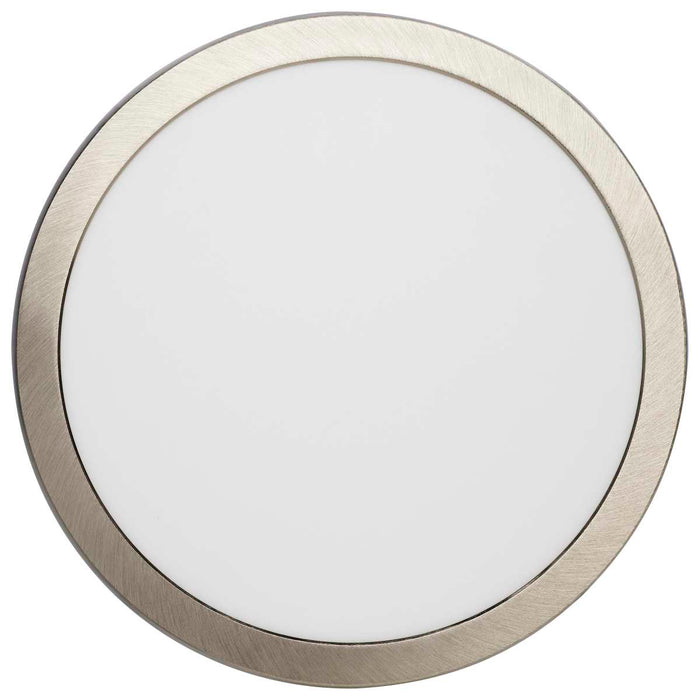 Surface Mount Nuvo 62-1796 Blink Pro Plus - 19.5 Watt - 12 Inch - CCT Selectable - Brushed Nickel Finish 120/277 Volt - Round Nuvo