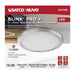 Surface Mount Nuvo 62-1796 Blink Pro Plus - 19.5 Watt - 12 Inch - CCT Selectable - Brushed Nickel Finish 120/277 Volt - Round Nuvo