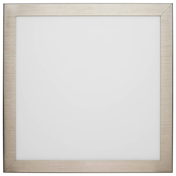 Surface Mount Nuvo 62-1799 Blink Pro Plus - 19.5 Watt - 12 Inch - CCT Selectable - Brushed Nickel Finish - 120/277 Volt - Square Nuvo