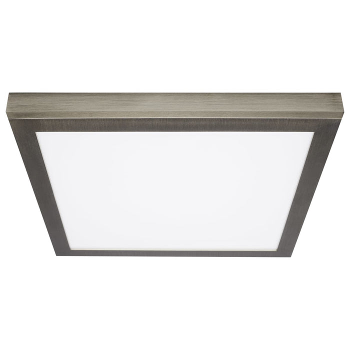 Surface Mount Nuvo 62-1799 Blink Pro Plus - 19.5 Watt - 12 Inch - CCT Selectable - Brushed Nickel Finish - 120/277 Volt - Square Nuvo
