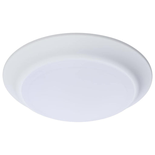 Disk Light Nuvo 62-1800R1 7 Inch LED Disk Light - 27K/3K/35K/4K/5K CCT Selectable - White Finish - 6 Unit Contractor Pack Nuvo