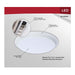 Disk Light Nuvo 62-1800R1 7 Inch LED Disk Light - 27K/3K/35K/4K/5K CCT Selectable - White Finish - 6 Unit Contractor Pack Nuvo