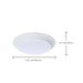 Disk Light Nuvo 62-1800R1 7 Inch LED Disk Light - 27K/3K/35K/4K/5K CCT Selectable - White Finish - 6 Unit Contractor Pack Nuvo