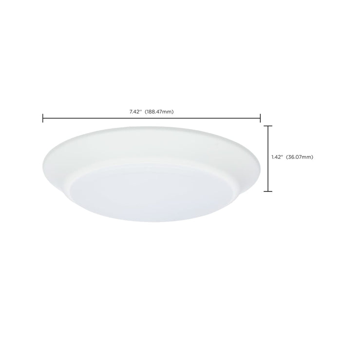 Disk Light Nuvo 62-1800 7 inch - LED Disk Light - 6 Unit Contractor Pack - 5-CCT Selectable 27K/3K/35K/4K/5K - White Finish Nuvo