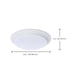 Disk Light Nuvo 62-1801R1 7 Inch LED Disk Light - 27K/3K/35K/4K/5K CCT Selectable - White Finish Nuvo