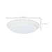 Disk Light Nuvo 62-1801 7 inch - LED Disk Light - 5-CCT Selectable 27K/3K/35K/4K/5K - White Finish Nuvo