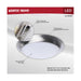 Disk Light Nuvo 62-1802R1 7 Inch LED Disk Light - 27K/3K/35K/4K/5K CCT Selectable - Brushed Nickel Finish Nuvo