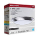Disk Light Nuvo 62-1802R1 7 Inch LED Disk Light - 27K/3K/35K/4K/5K CCT Selectable - Brushed Nickel Finish Nuvo