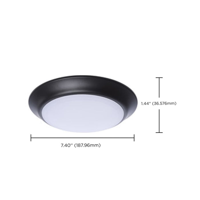 Disk Light Nuvo 62-1803R1 7 Inch LED Disk Light - 27K/3K/35K/4K/5K CCT Selectable - Bronze Finish Nuvo