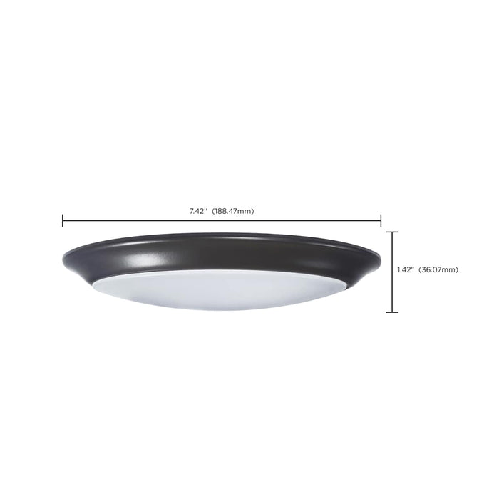 Disk Light Nuvo 62-1803 7 inch - LED Disk Light - 5-CCT Selectable 27K/3K/35K/4K/5K - Bronze Finish Nuvo