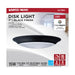 Disk Light Nuvo 62-1804 7 inch - LED Disk Light - 5-CCT Selectable 27K/3K/35K/4K/5K - Black Finish Nuvo