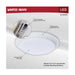 Disk Light Nuvo 62-1805R1 6.5 Watt - 7 Inch LED Disk Light - 27K/3K/35K/4K/5K CCT Selectable - White Finish Nuvo