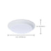 Disk Light Nuvo 62-1805R1 6.5 Watt - 7 Inch LED Disk Light - 27K/3K/35K/4K/5K CCT Selectable - White Finish Nuvo
