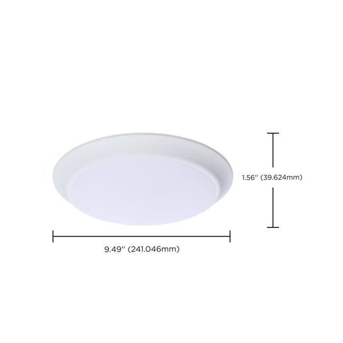 Disk Light Nuvo 62-1811R1 10 Inch LED Disk Light - 27K/3K/35K/4K/5K CCT Selectable - White Finish Nuvo