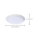 Disk Light Nuvo 62-1811R1 10 Inch LED Disk Light - 27K/3K/35K/4K/5K CCT Selectable - White Finish Nuvo
