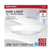 Disk Light Nuvo 62-1811 10 inch - LED Disk Light - 5-CCT Selectable 27K/3K/35K/4K/5K - White Finish Nuvo