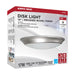 Disk Light Nuvo 62-1812 10 inch - LED Disk Light - 5-CCT Selectable 27K/3K/35K/4K/5K - Brushed Nickel Finish Nuvo