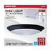 Disk Light Nuvo 62-1814 10 inch - LED Disk Light - 5-CCT Selectable 27K/3K/35K/4K/5K - Black Finish Nuvo