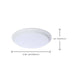 Disk Light Nuvo 62-1815R1 9.8 Watt - 10 Inch LED Disk Light - 27K/3K/35K/4K/5K CCT Selectable - White Finish Nuvo