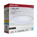 Disk Light Nuvo 62-1820R1 7 Inch LED Disk Light - 27K/3K/35K/4K/5K CCT Selectable - Occupancy Sensor - White Finish Nuvo