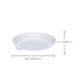 Disk Light Nuvo 62-1821R1 10 Inch LED Disk Light - 27K/3K/35K/4K/5K CCT Selectable - Occupancy Sensor - White Finish Nuvo