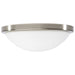 Flush Mount Nuvo 62-1842 Button - 11 Inch LED Flush Mount Fixture - Brushed Nickel Finish - CCT Selectable - 120 Volts Nuvo