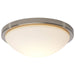 Flush Mount Nuvo 62-1842 Button - 11 Inch LED Flush Mount Fixture - Brushed Nickel Finish - CCT Selectable - 120 Volts Nuvo