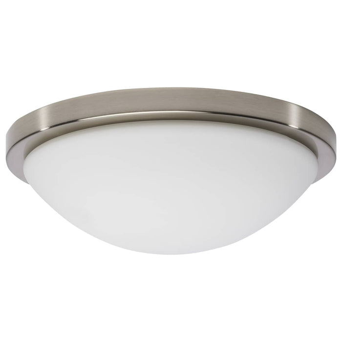 Flush Mount Nuvo 62-1842 Button - 11 Inch LED Flush Mount Fixture - Brushed Nickel Finish - CCT Selectable - 120 Volts Nuvo