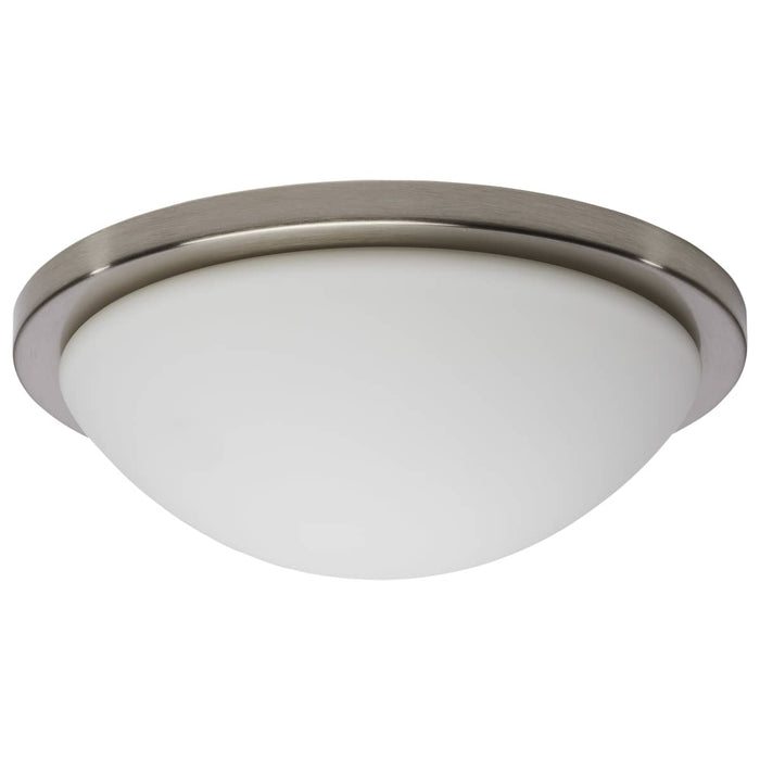 Flush Mount Nuvo 62-1843 Button - 13 Inch LED Flush Mount Fixture - Brushed Nickel Finish - CCT Selectable - 120 Volts Nuvo