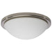 Flush Mount Nuvo 62-1843 Button - 13 Inch LED Flush Mount Fixture - Brushed Nickel Finish - CCT Selectable - 120 Volts Nuvo