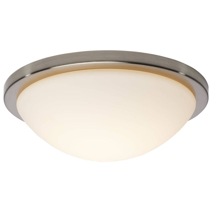 Flush Mount Nuvo 62-1843 Button - 13 Inch LED Flush Mount Fixture - Brushed Nickel Finish - CCT Selectable - 120 Volts Nuvo