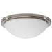 Flush Mount Nuvo 62-1843 Button - 13 Inch LED Flush Mount Fixture - Brushed Nickel Finish - CCT Selectable - 120 Volts Nuvo