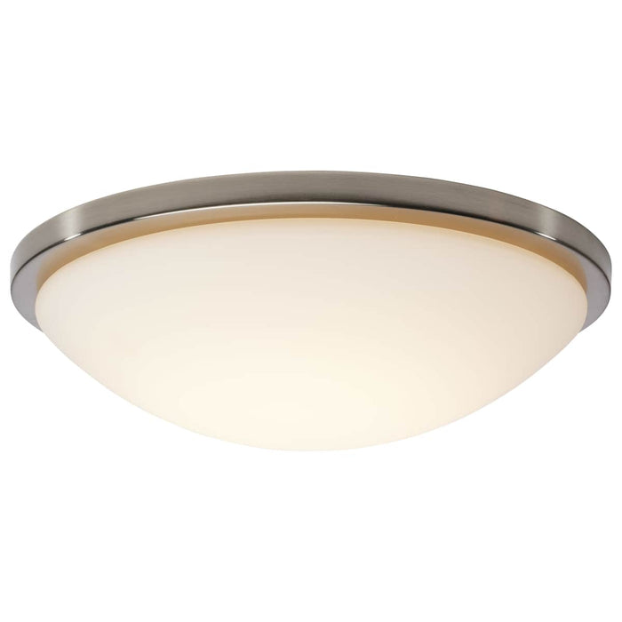 Flush Mount Nuvo 62-1844 Button - 17 Inch LED Flush Mount Fixture - Brushed Nickel Finish - CCT Selectable - 120 Volts Nuvo