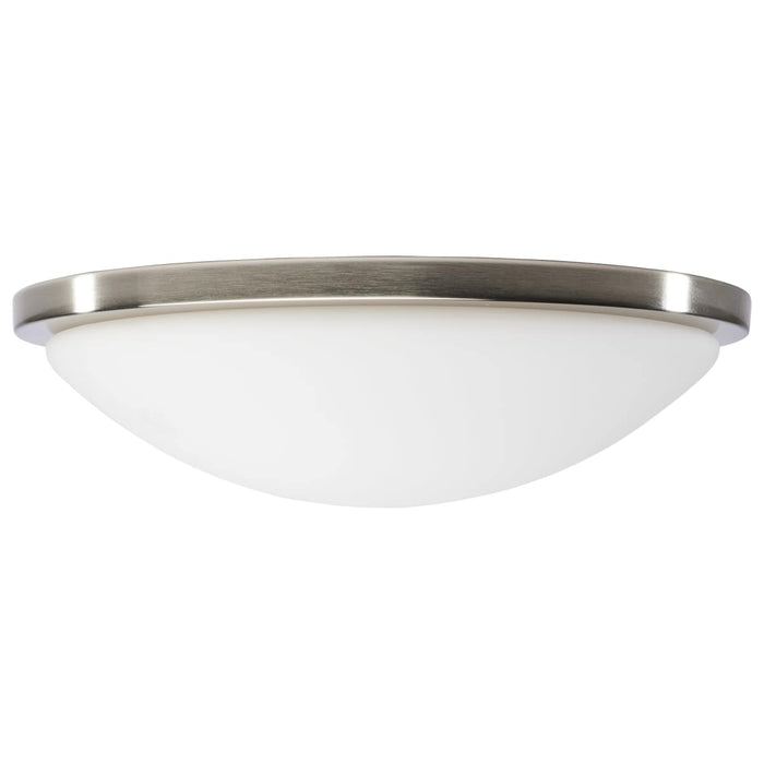 Flush Mount Nuvo 62-1844 Button - 17 Inch LED Flush Mount Fixture - Brushed Nickel Finish - CCT Selectable - 120 Volts Nuvo