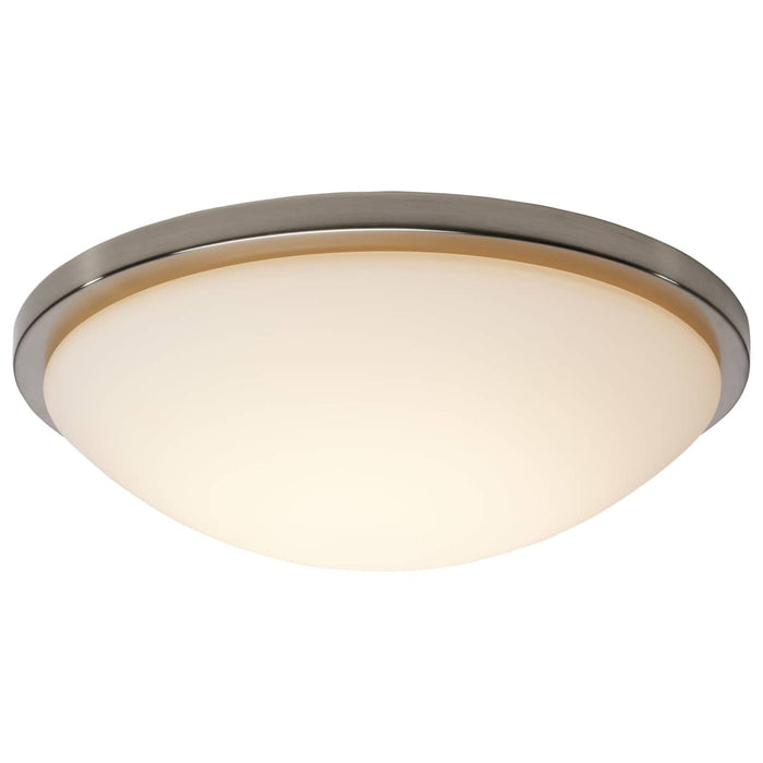 Flush Mount Nuvo 62-1844 Button - 17 Inch LED Flush Mount Fixture - Brushed Nickel Finish - CCT Selectable - 120 Volts Nuvo