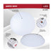 Flush Mount Nuvo 62-1851 11 Inch LED Cloud Fixture with Sensor - 11.5 Watts - 27K/30K/35K/40K/50K CCT Selectable - Round Shape - White Finish - 120 Volt Nuvo