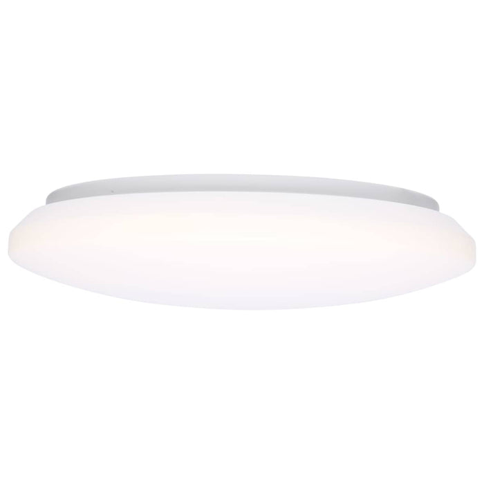 Flush Mount Nuvo 62-1853 14 Inch LED Cloud Fixture with Sensor - 17 Watts - 27K/30K/35K/40K/50K CCT Selectable - Round Shape - White Finish - 120 Volt Nuvo