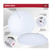 Flush Mount Nuvo 62-1853 14 Inch LED Cloud Fixture with Sensor - 17 Watts - 27K/30K/35K/40K/50K CCT Selectable - Round Shape - White Finish - 120 Volt Nuvo