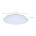 Flush Mount Nuvo 62-1853 14 Inch LED Cloud Fixture with Sensor - 17 Watts - 27K/30K/35K/40K/50K CCT Selectable - Round Shape - White Finish - 120 Volt Nuvo