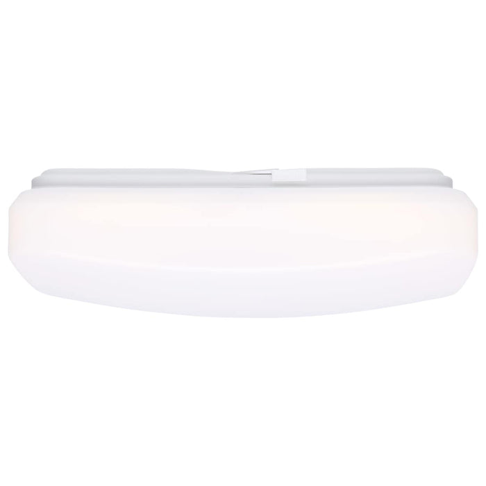 Flush Mount Nuvo 62-1855 11 Inch LED Cloud Fixture with Sensor - 11.5 Watts - 27K/30K/35K/40K/50K CCT Selectable - Square Shape - White Finish - 120 Volt Nuvo