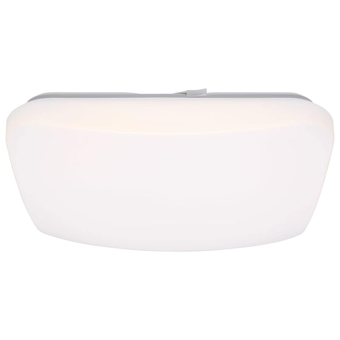 Flush Mount Nuvo 62-1857 14 Inch LED Cloud Fixture with Sensor - 17 Watts - 27K/30K/35K/40K/50K CCT Selectable - Square Shape - White Finish - 120 Volt Nuvo