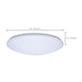 Flush Mount Nuvo 62-1859 19 Inch LED Cloud Fixture with Sensor - 25 Watts - 27K/30K/35K/40K/50K CCT Selectable - Round Shape - White Finish - 120 Volt Nuvo