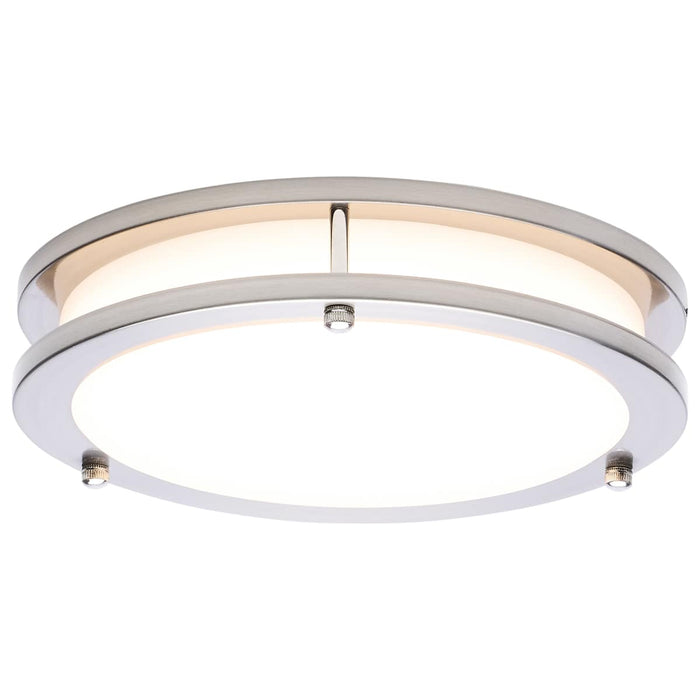 Flush Mount Nuvo 62-1875 Glamour - LED 10 Inch Flush Mount - Brushed Nickel Finish - 27K/3K/35K/4K/5K CCT Selectable Nuvo