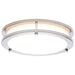 Flush Mount Nuvo 62-1875 Glamour - LED 10 Inch Flush Mount - Brushed Nickel Finish - 27K/3K/35K/4K/5K CCT Selectable Nuvo