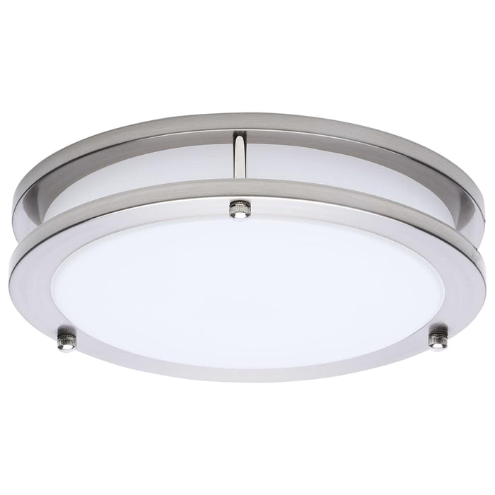 Flush Mount Nuvo 62-1875 Glamour - LED 10 Inch Flush Mount - Brushed Nickel Finish - 27K/3K/35K/4K/5K CCT Selectable Nuvo