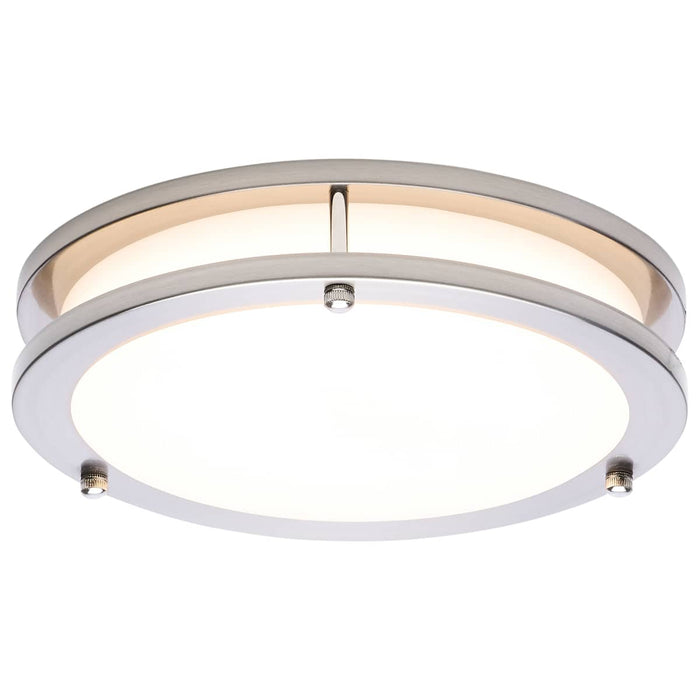 Flush Mount Nuvo 62-1875 Glamour - LED 10 Inch Flush Mount - Brushed Nickel Finish - 27K/3K/35K/4K/5K CCT Selectable Nuvo