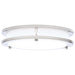 Flush Mount Nuvo 62-1875 Glamour - LED 10 Inch Flush Mount - Brushed Nickel Finish - 27K/3K/35K/4K/5K CCT Selectable Nuvo